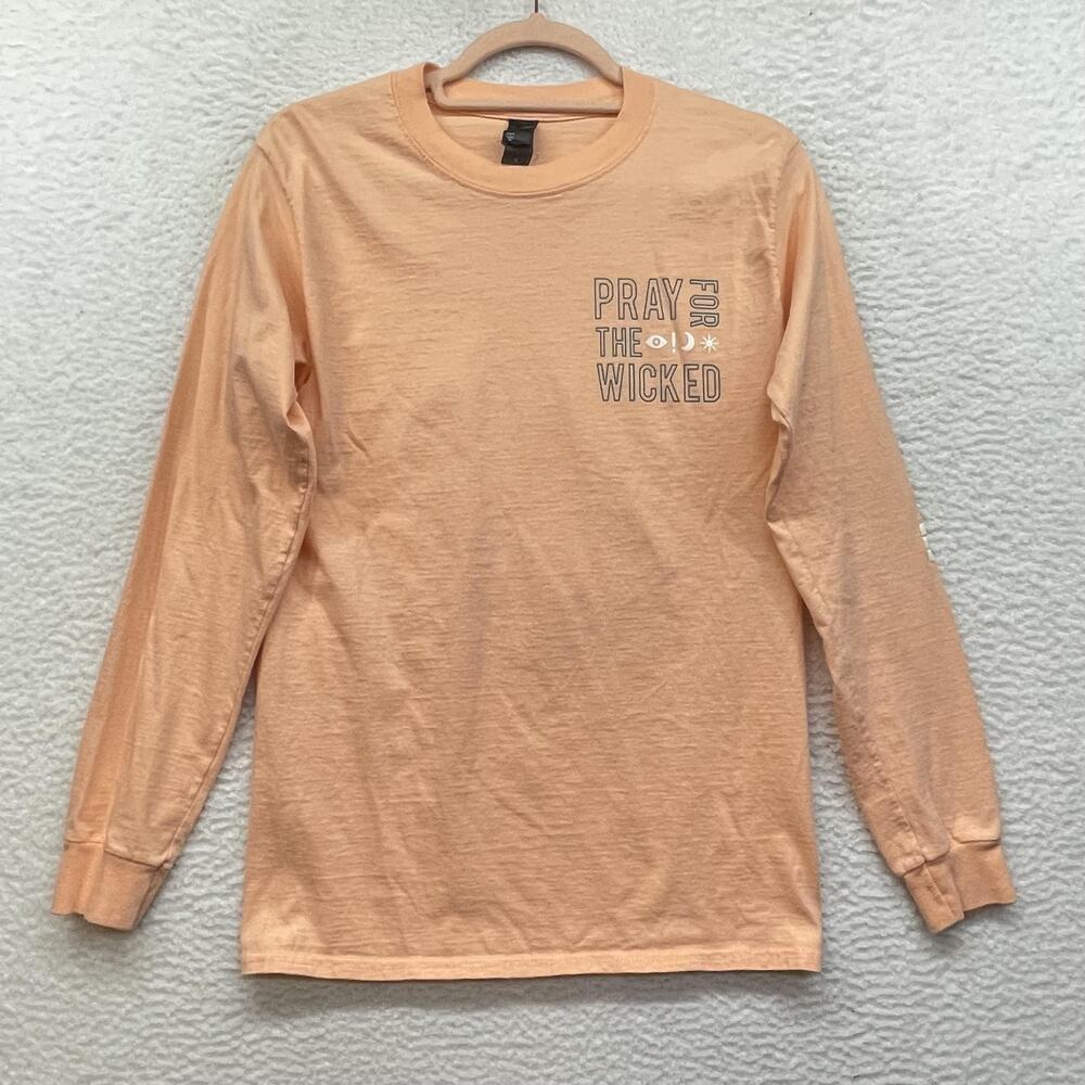 Panic At The Disco Hanes Shirt Unisex Small Orange Pray For The Wicked 2018 Tour